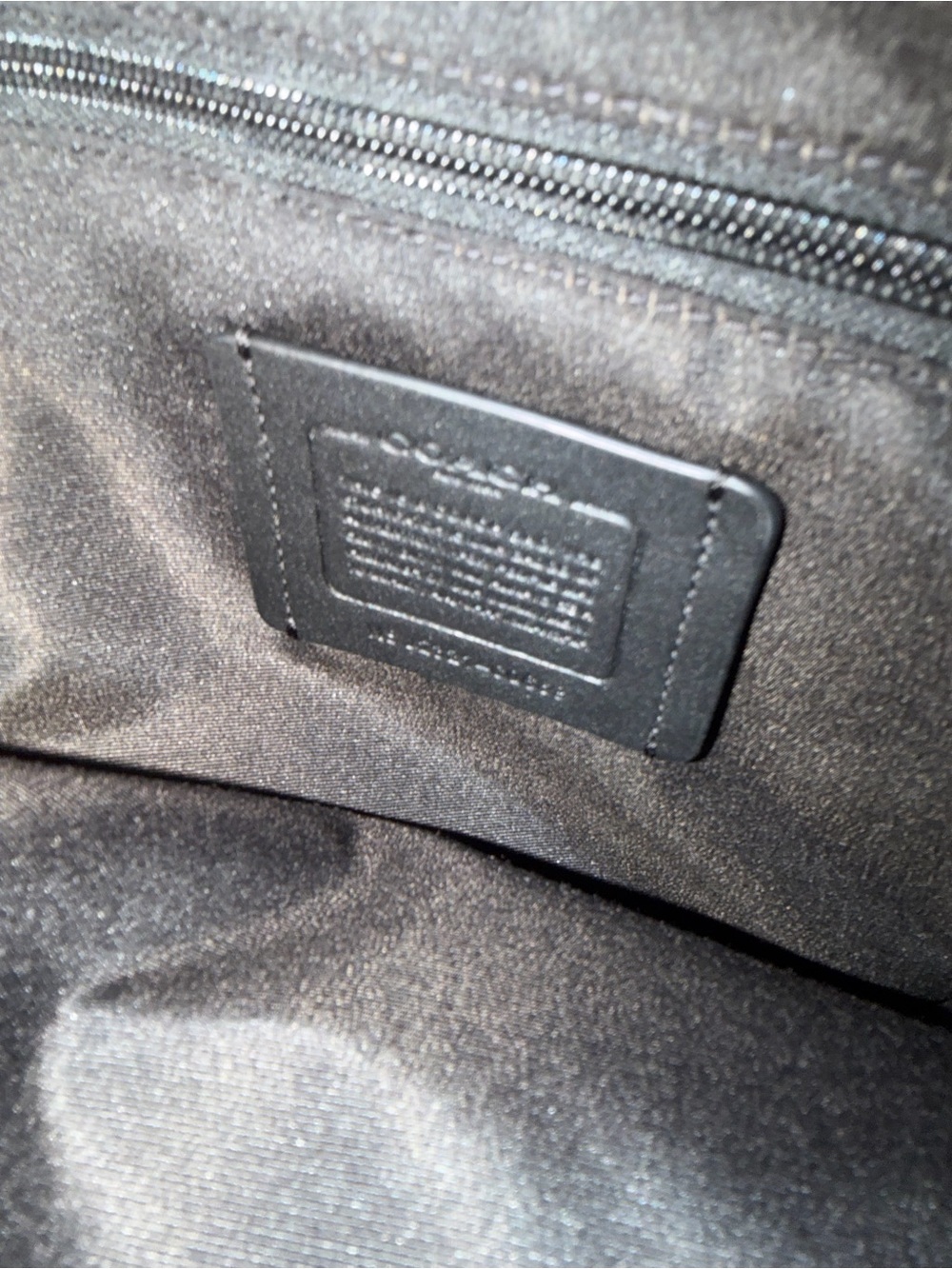 Coach Black Pebbled Leather Men's Crossbody Belt Bag Ethan pack retail $378 - Picture 5 of 10